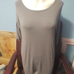 LuLaRoe Gray T-Shirt Dress NWOT